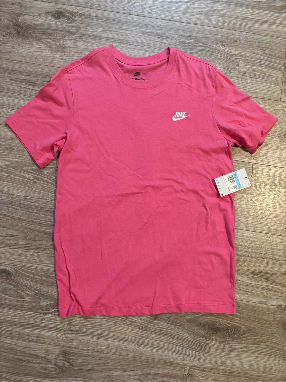 Nike Men’s Hot Pink Logo Crew Tee